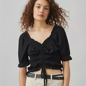 Anthropologie Pilcro Puff-Sleeved Top